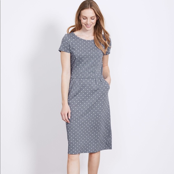 Boden Dresses & Skirts - Boden Phoebe Jersey Dress Midi PolkaDot Size 4